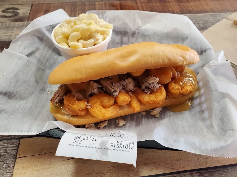 Shrimp PO Boy with Crab Meat